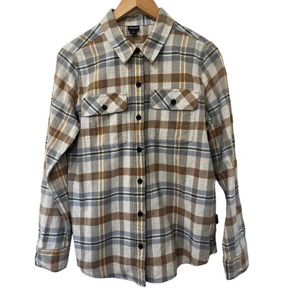 Patagonia Women’s Organic Cotton Fjord Flannel Shirt Size S Plaid Gorpcore - Picture 1 of 9